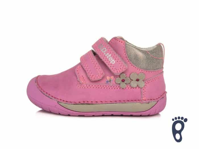 D.D.Step - Prechodné topánky - Dark Pink - Kvietky 1