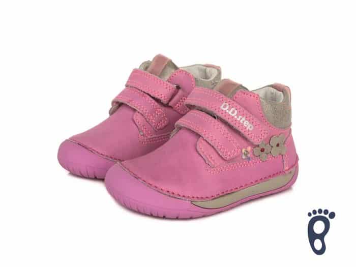 D.D.Step - Prechodné topánky - Dark Pink - Kvietky 2