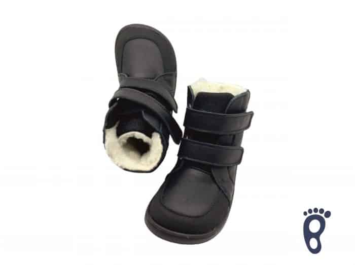 Baby Bare Shoes - FEBO WINTER - Black Asfaltico 2