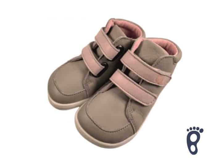 Baby Bare Shoes - FEBO FALL - Grey/Pink s membránou 1