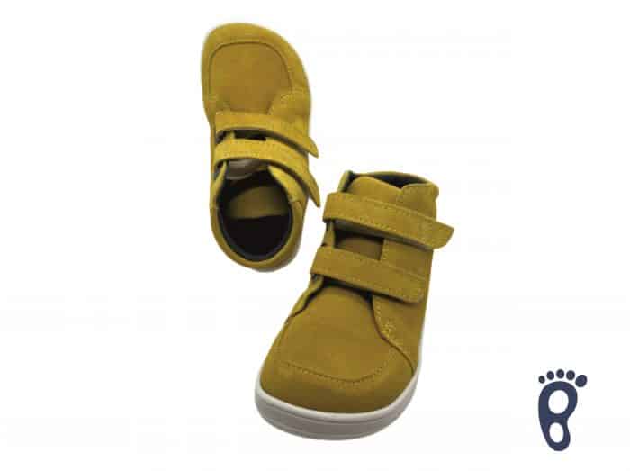 Baby Bare Shoes - FEBO FALL - Mustard - Velúrová koža 4