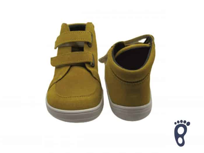 Baby Bare Shoes - FEBO FALL - Mustard - Velúrová koža 2