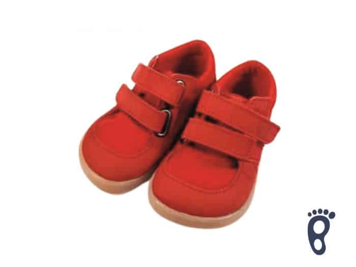 Baby Bare Shoes - FEBO Sneakers - Red/Resina 1