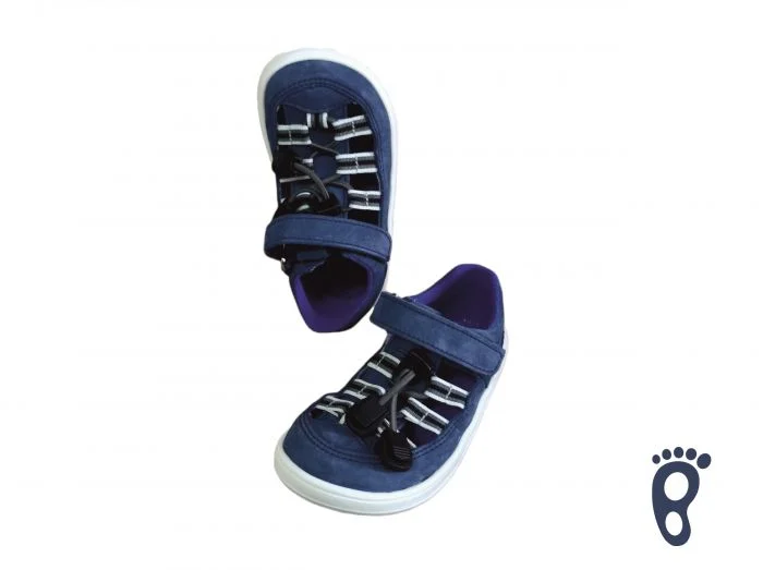 Baby Bare Shoes - Febo - Summer - Navy 1