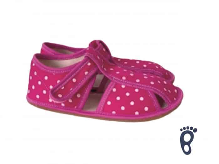 Baby Bare Shoes - Papučky - Pink Dot 1