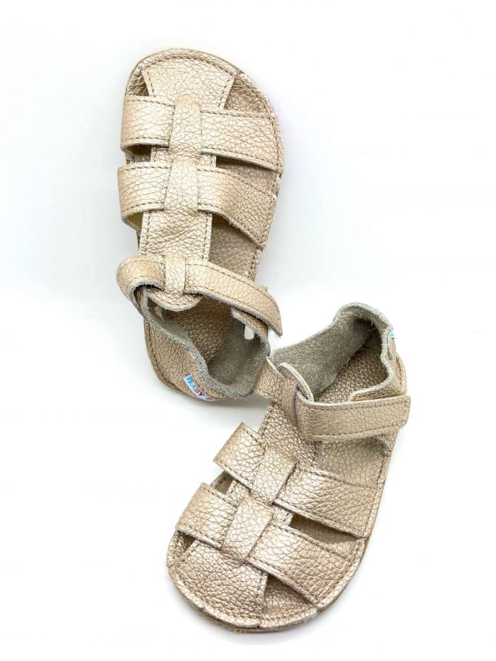 baby bare shoes summer sandals new gold barefoot sandalky