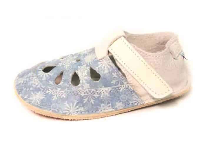 Baby Bare Shoes - Top Stitch - Snowflakes 1