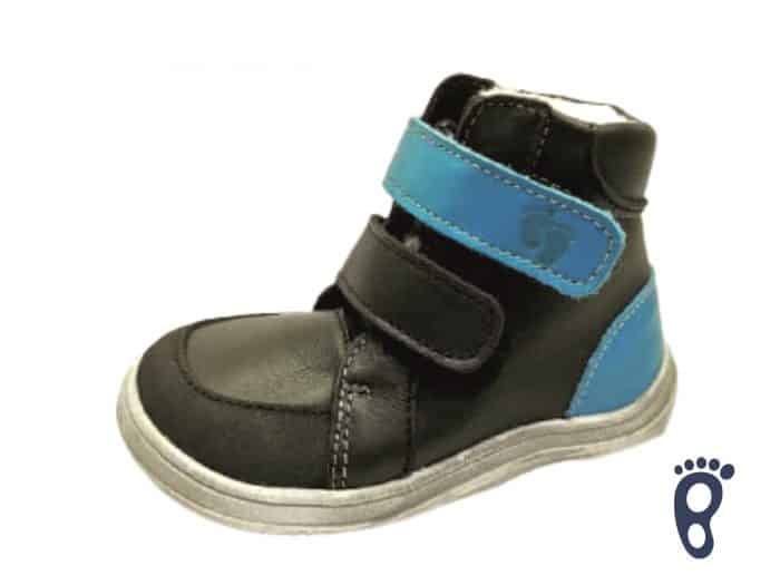 Baby Bare Shoes - FEBO WINTER - Black Asfaltico 1