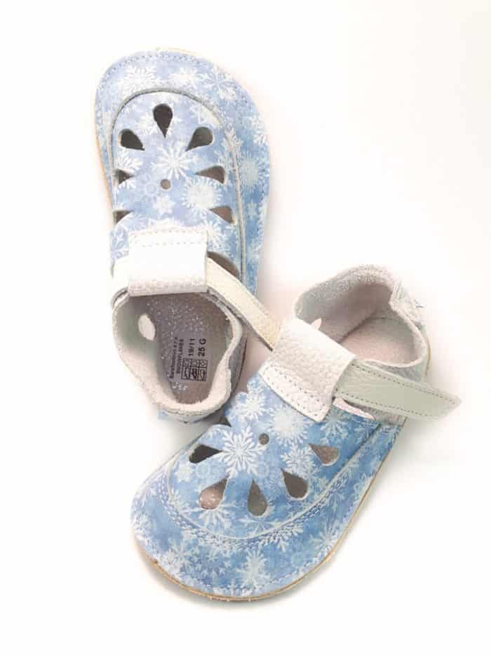 Baby Bare Shoes - Top Stitch - Snowflakes 2