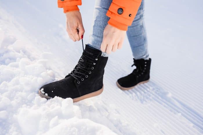 BeLenka Winter - 2.0 Neo - Zimné barefoot topánky - Matt Black 6