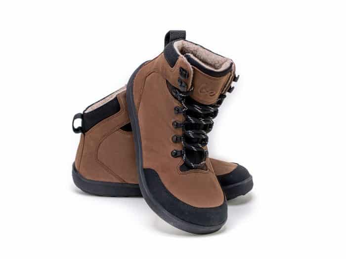 BeLenka Ranger - Zimné barefoot topánky - Dark Brown 8