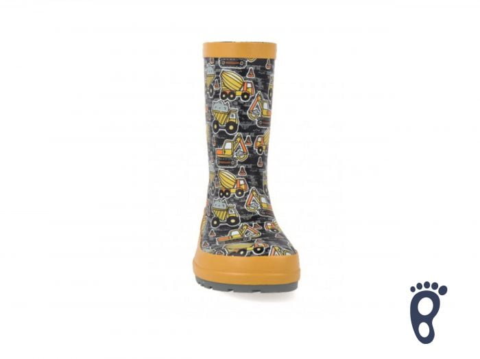 KOEL4KIDS - Barefoot gumáky - Tractor Yellow 5