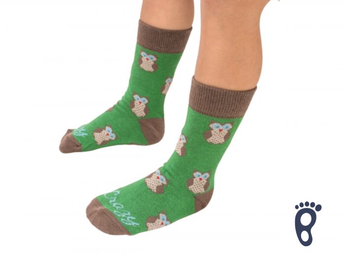 CrazyStep - Ponožky - Sovička zelená 1