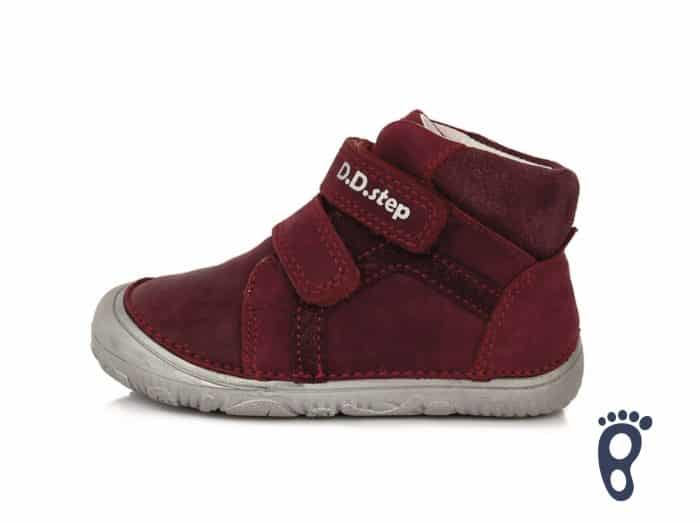 dd step d.d.step prechodne topanky barefoot pre deti red cervene