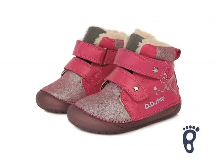 D.D.Step - Zimné topánky - Dark Pink s vílou 1