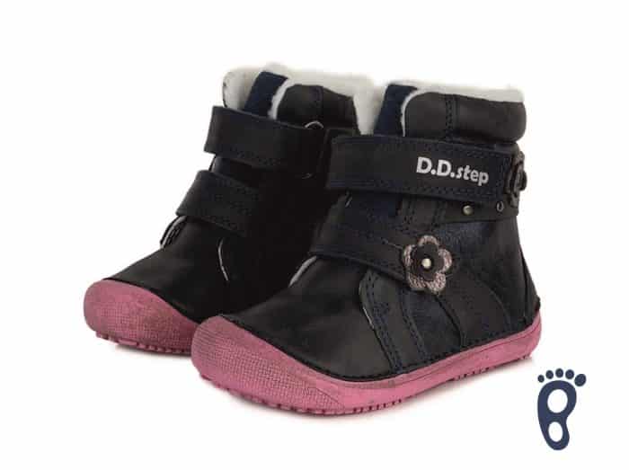 D.D.Step - Zimné topánky - Royal Blue s kvietkami 1