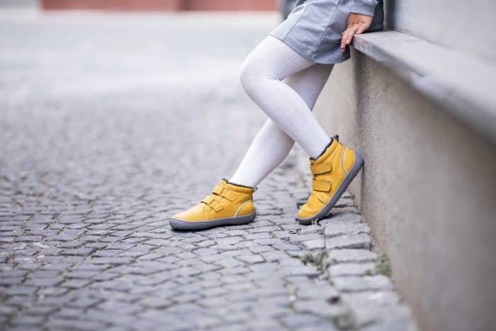 Detské zimné barefoot topánky Be Lenka Penguin - Yellow 5