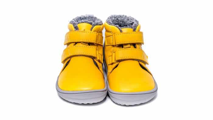 Detské zimné barefoot topánky Be Lenka Penguin - Yellow 1