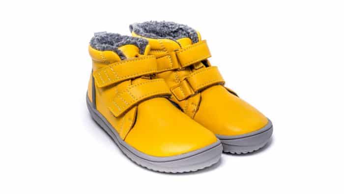 Detské zimné barefoot topánky Be Lenka Penguin - Yellow 2