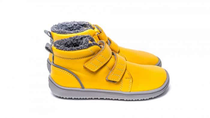 Detské zimné barefoot topánky Be Lenka Penguin - Yellow 3