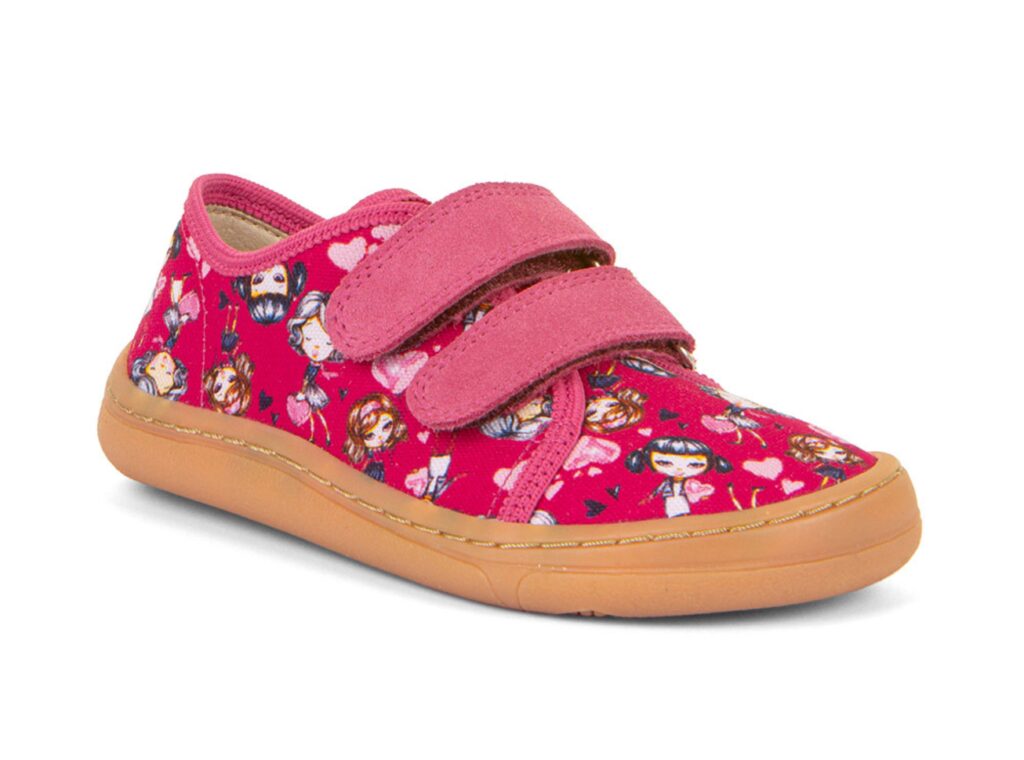 froddo barefoot canvas fuxia fuchsia detske tenisky