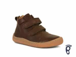 froddo barefoot celorocne vyssie dark brown prechodne topanky pre deti kozene celokozene
