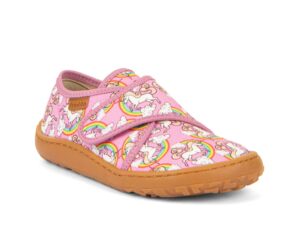 froddo barefoot papucky papuce detske slippers white pink unicorn jednorozec