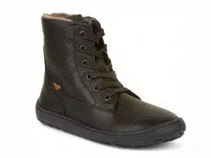 froddo barefoot tex laces black cierne kozene zateplene topanky
