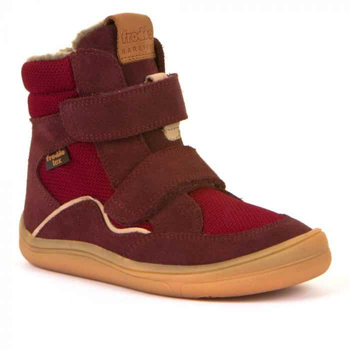 froddo barefoot tex membrana winter zimne topanky pre deti zateplene bordeaux textilne