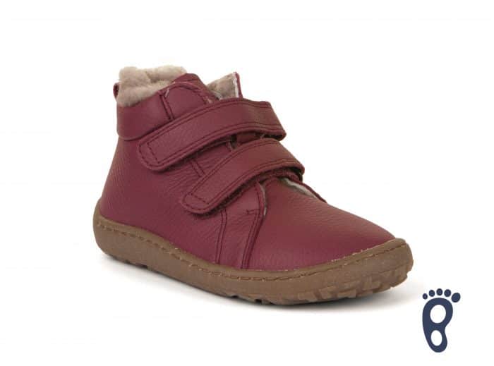 Froddo - Barefoot - Winter Furry - Bordeaux - nová podrážka 1