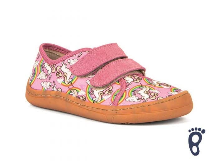 Froddo - Tenisky - Barefoot Canvas - White/Pink (Unicorn) 1