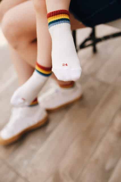 jeej design scandi rainbow ankle socks