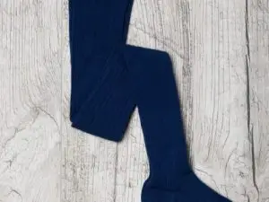 jeej design vrubkovane pancuchove nohavice kobalt blue