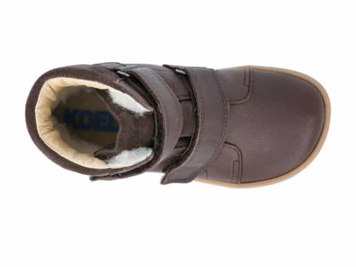 KOEL4KIDS - Barefoot zimná obuv - EMIL NAPPA TEX membrána Brown 6