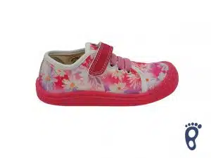 Koel4kids - Tenisky - Bonie - Medium Vegan Fuchsia Flowers