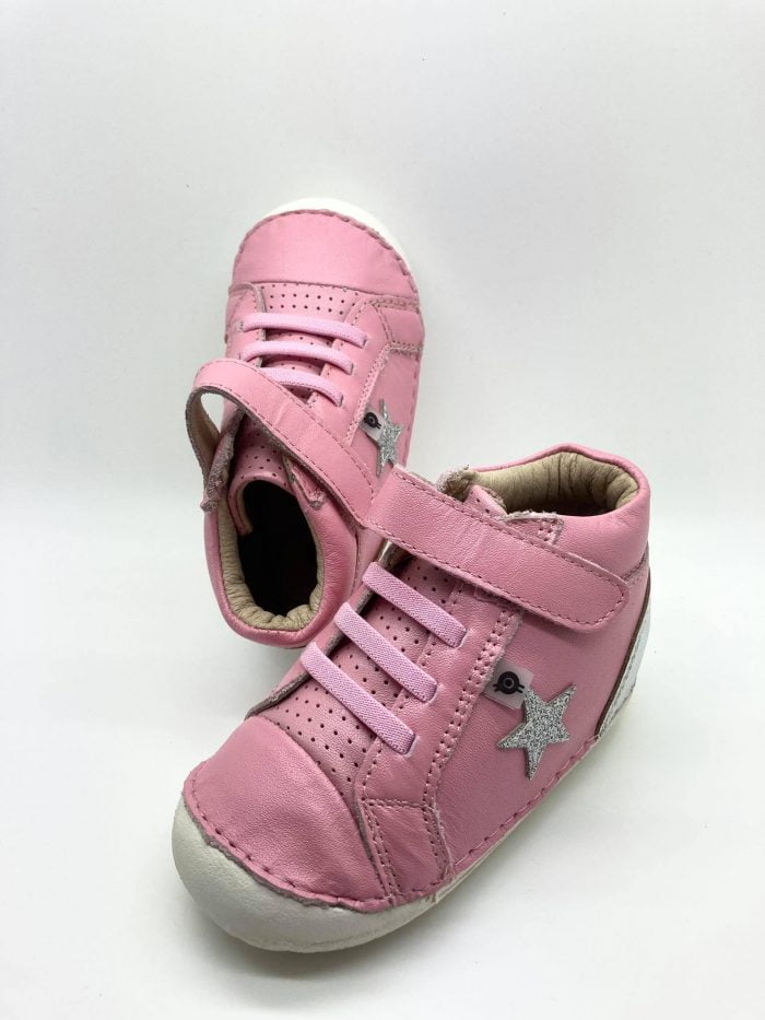 old soles champster pave pearlised pink silver glam dievcenske barefoot topanky