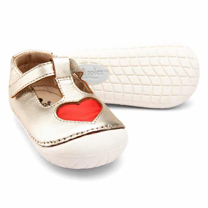 Old Soles - Pave Love - Gold/Bright Red 2
