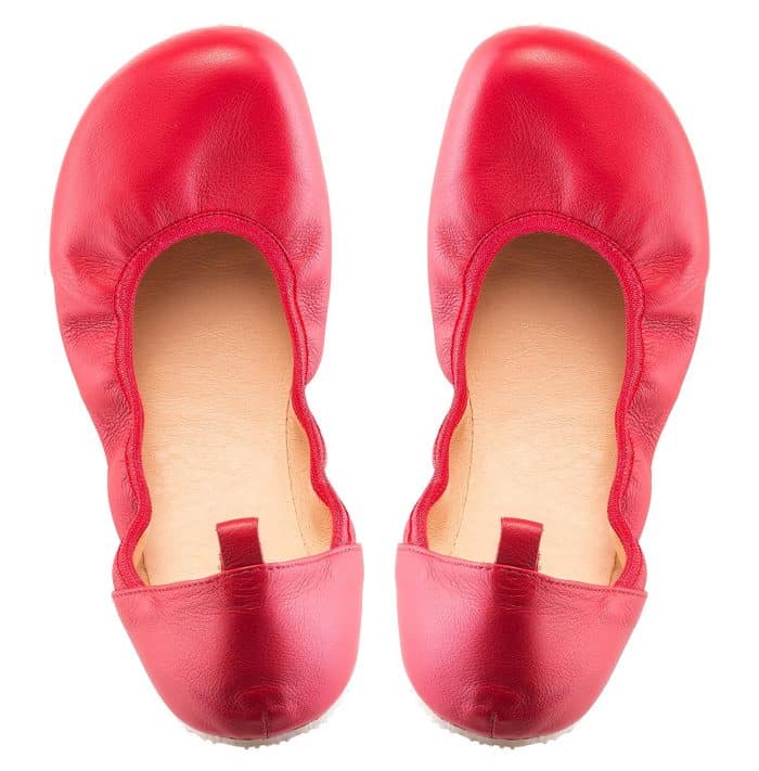 SHAPEN - Barefoot balerínky TULIP II - Cherry 2