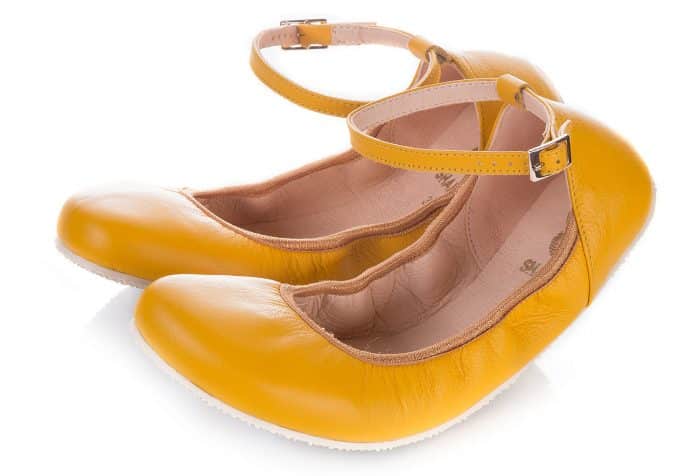 SHAPEN - Barefoot balerínky TULIP II - Sun Yellow 1