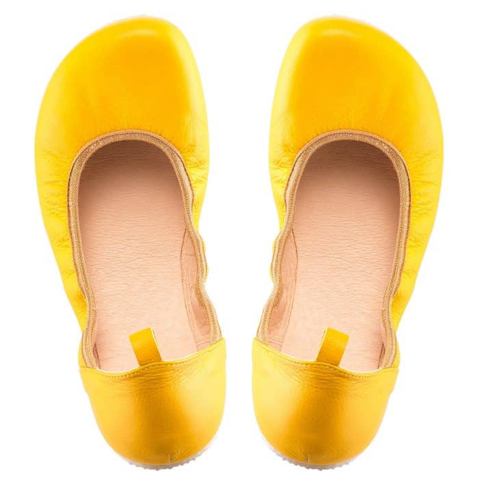 SHAPEN - Barefoot balerínky TULIP II - Sun Yellow 2
