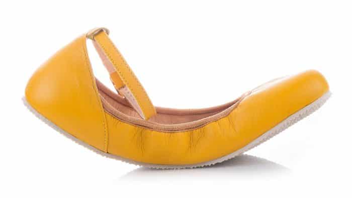 SHAPEN - Barefoot balerínky TULIP II - Sun Yellow 4