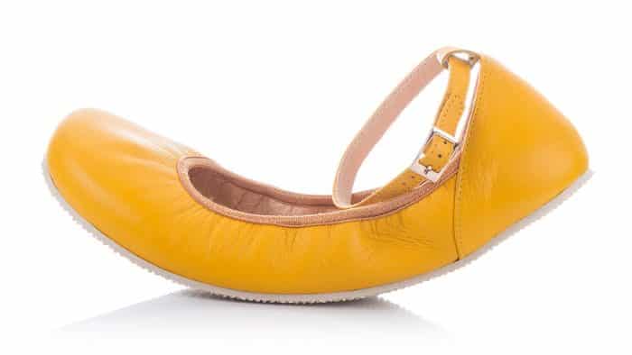 SHAPEN - Barefoot balerínky TULIP II - Sun Yellow 5