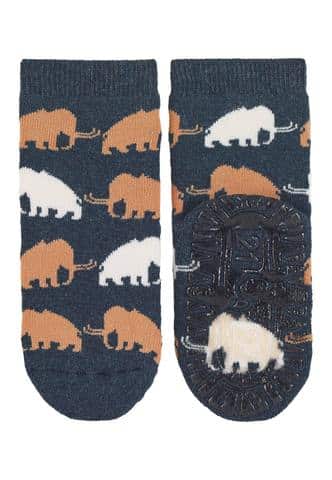 sterntaler ponozky protismykove chlapcenske detske mamuty modre
